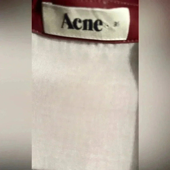 ACNE long  sleeve button down tye dye polyester collared day 2 nite shirt 36 - Picture 3 of 4